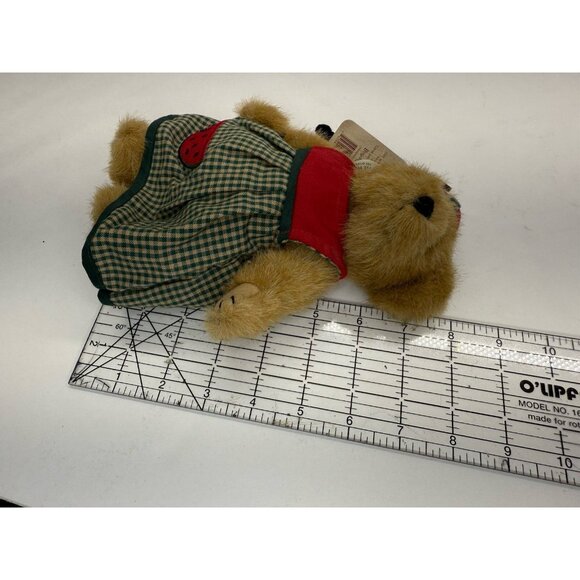 Vintage Boyd's Bears 8"Teddy Bear Plush Dixie with Lady Bug & Bow 2001 Tags - Picture 9 of 12